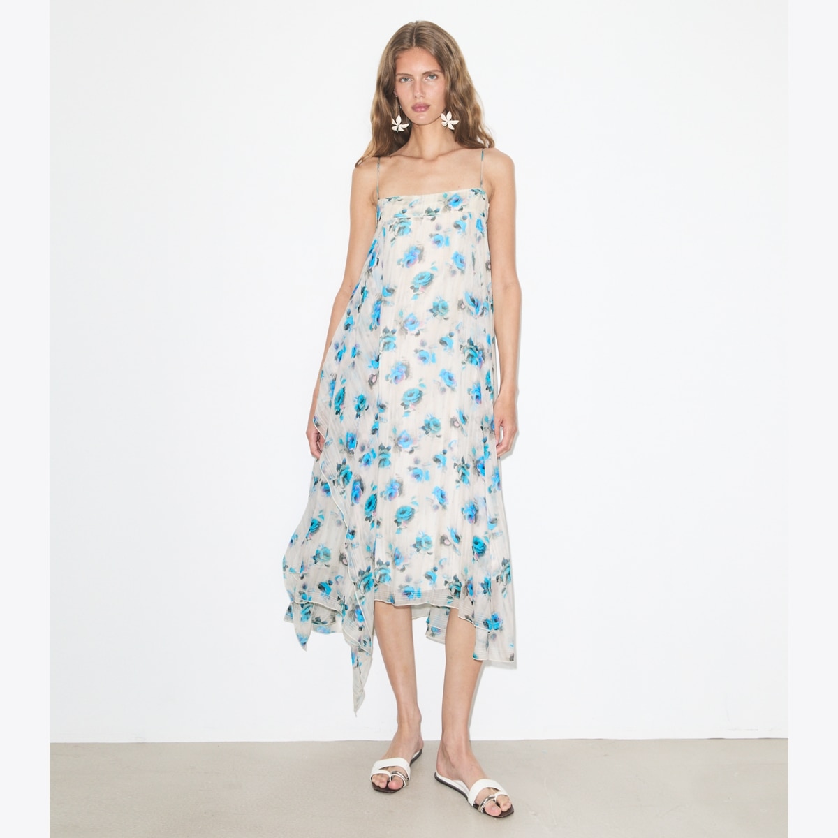 Printed Silk Dress: Women's Designer Dresses | Tory Burch