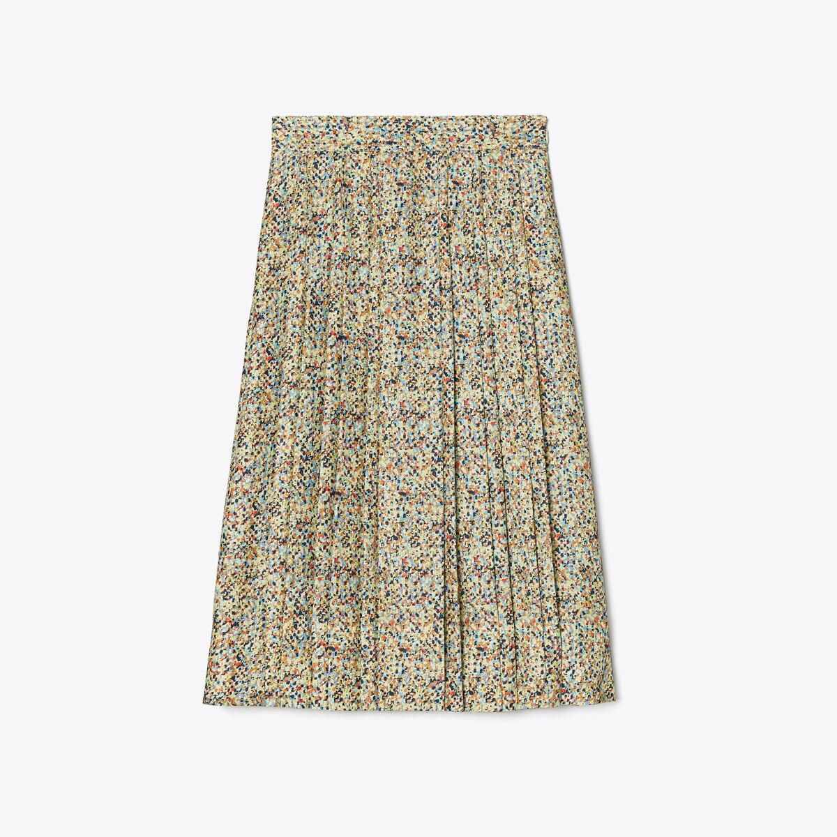 Printed Silk Pleated Skirt: Women's Designer Bottoms | Tory Burch