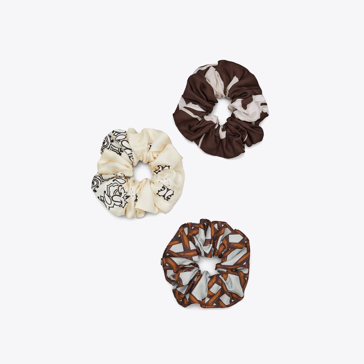 Printed Silk Scrunchies, Set Of 3: Women's Designer Hair Pins | Tory Burch