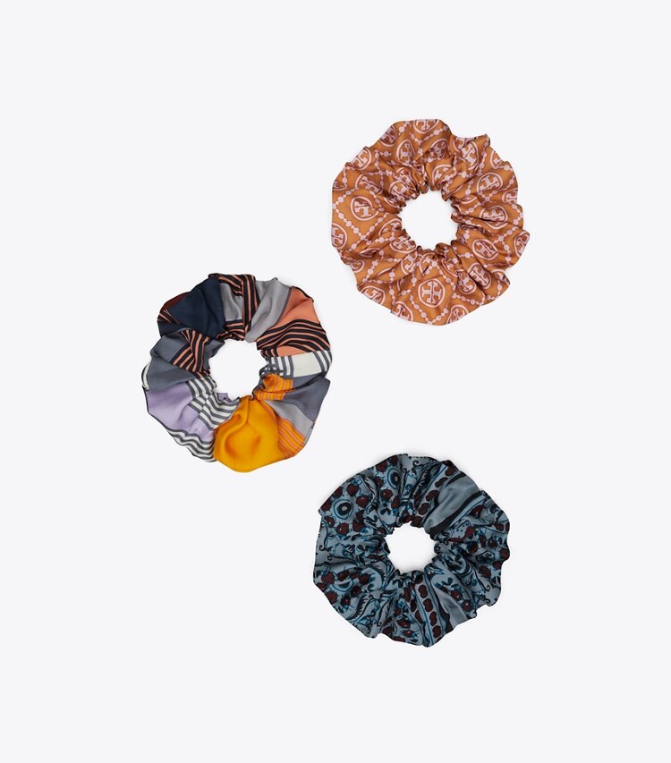 Printed Silk Scrunchies, Set Of 3: Women's Designer Hair Pins | Tory Burch