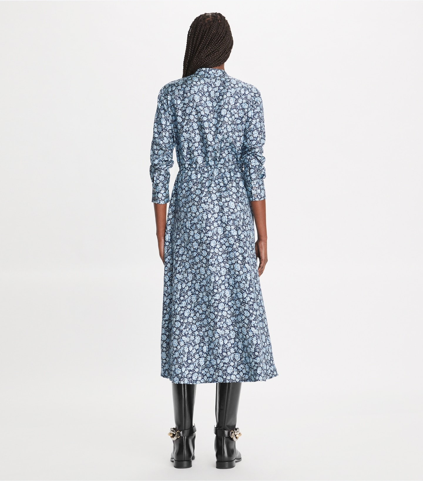 Printed Silk Shirtdress