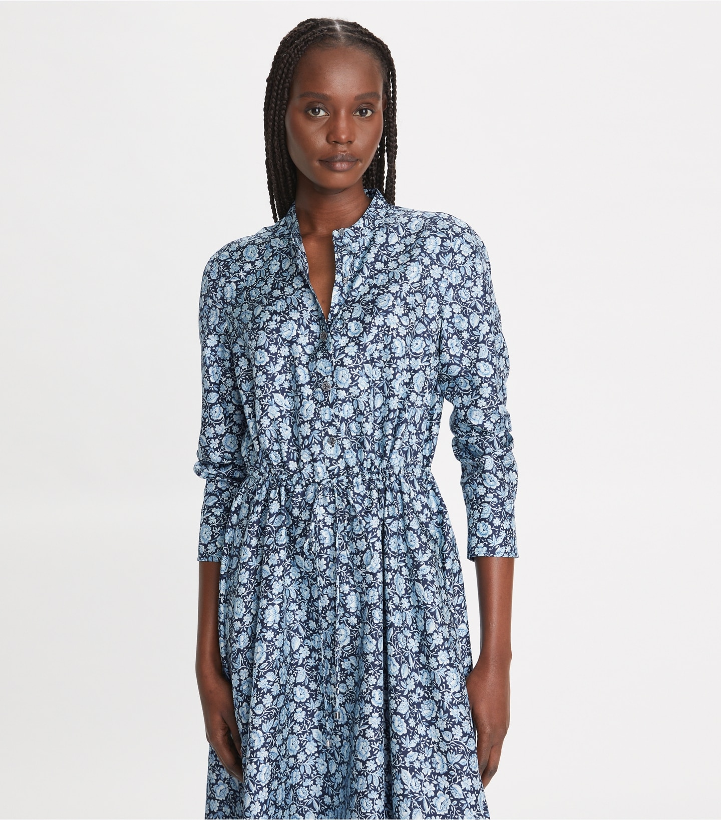 Printed Silk Shirtdress