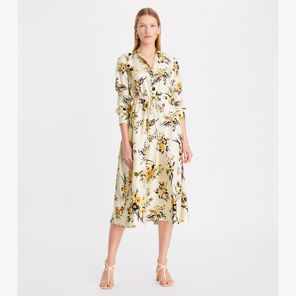 オールインワン・サロペット Tory Burch Printed Silk Twill Midi Dress オールインワン・サロペット Tory Burch Printed Silk Twill