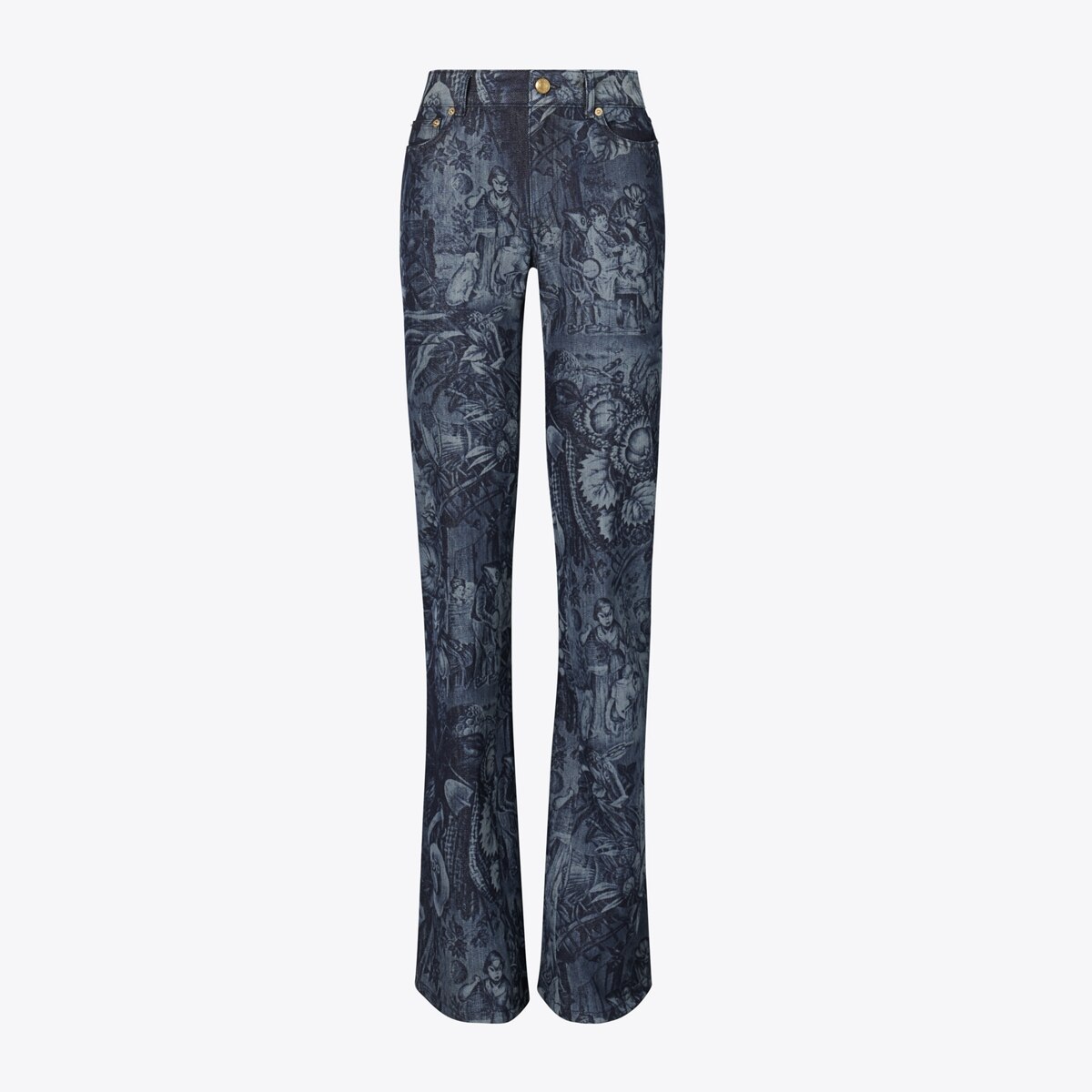 Printed Skinny-Leg Jean: Women's Clothing | Bottoms | Tory