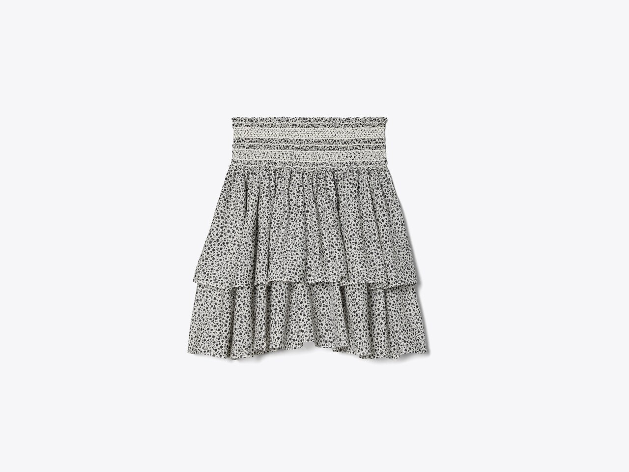 Printed Smocked Skirt