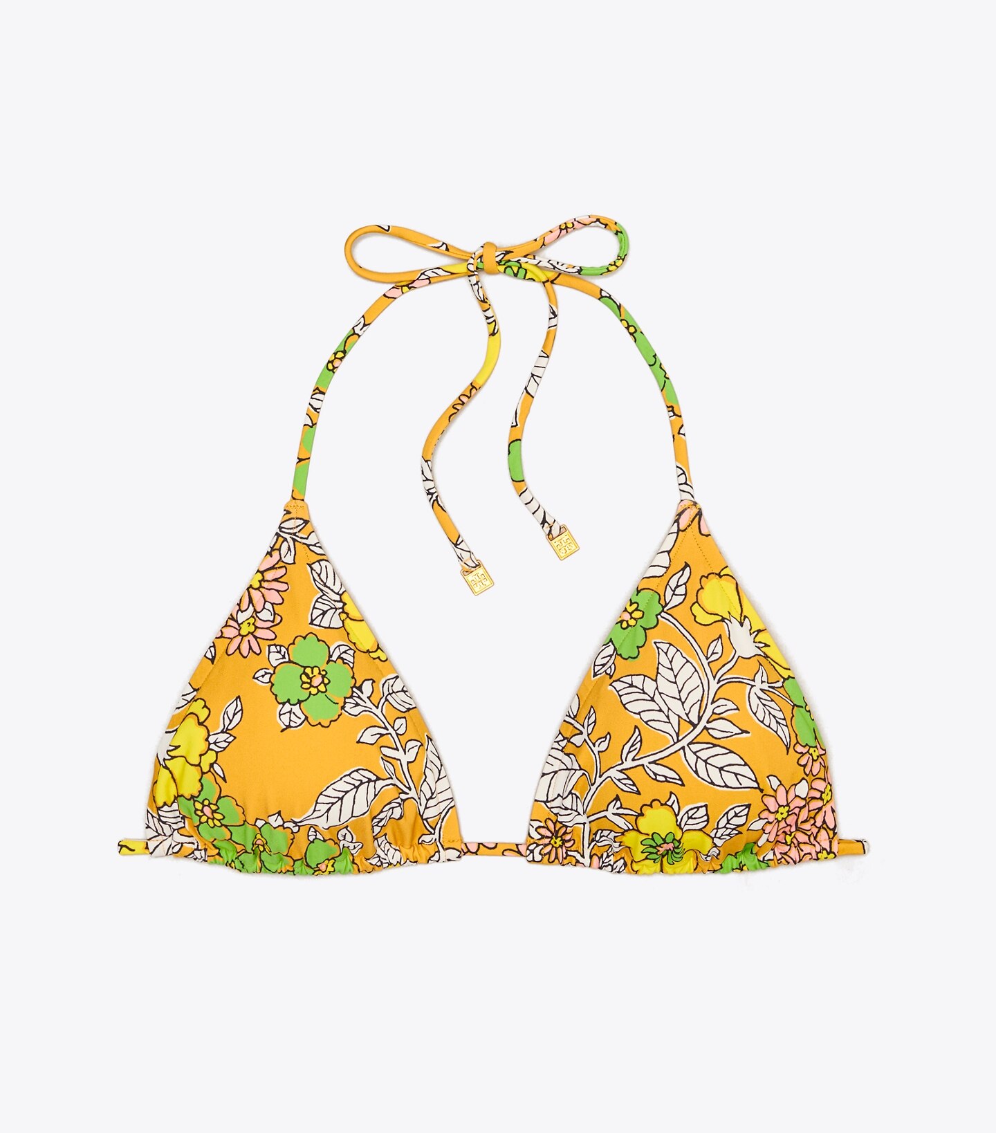 Printed String Bikini Top