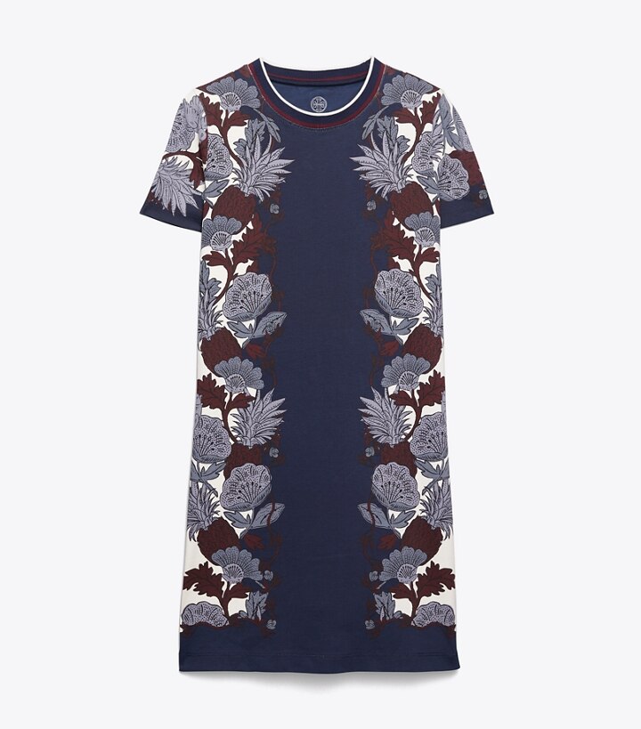 Printed T-Shirt Dress: Women's Designer Dresses | Tory Burch