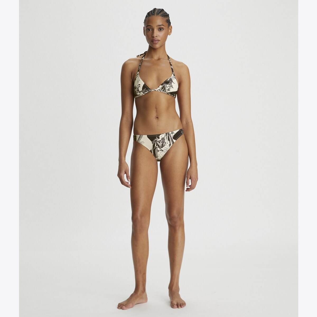 Printed Triangle Bikini Top: Women's Designer Two Pieces