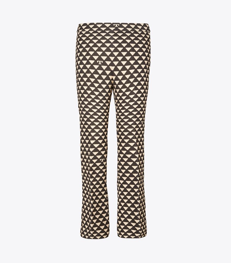 Tory Burch designer bottoms Printed Twill Crepe Pant in TRIANGLE GEO front