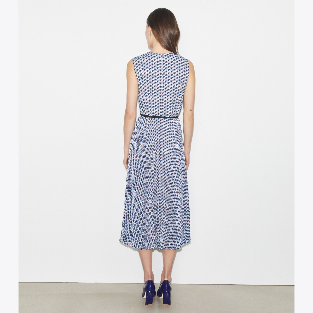 Printed Twill Dress: Women's Designer Dresses | Tory Burch
