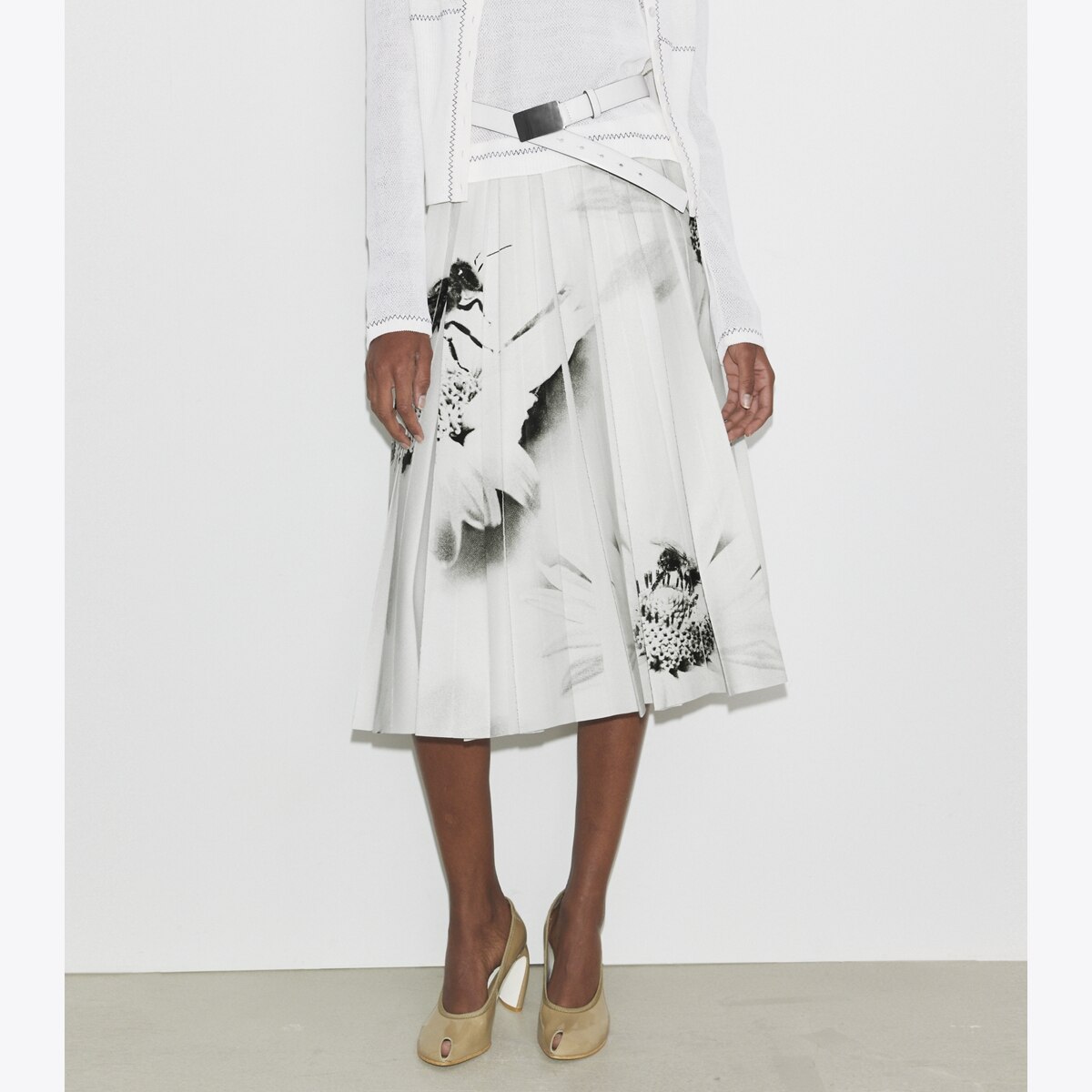 Printed Twill Skirt: Women's Designer Bottoms | Tory Burch