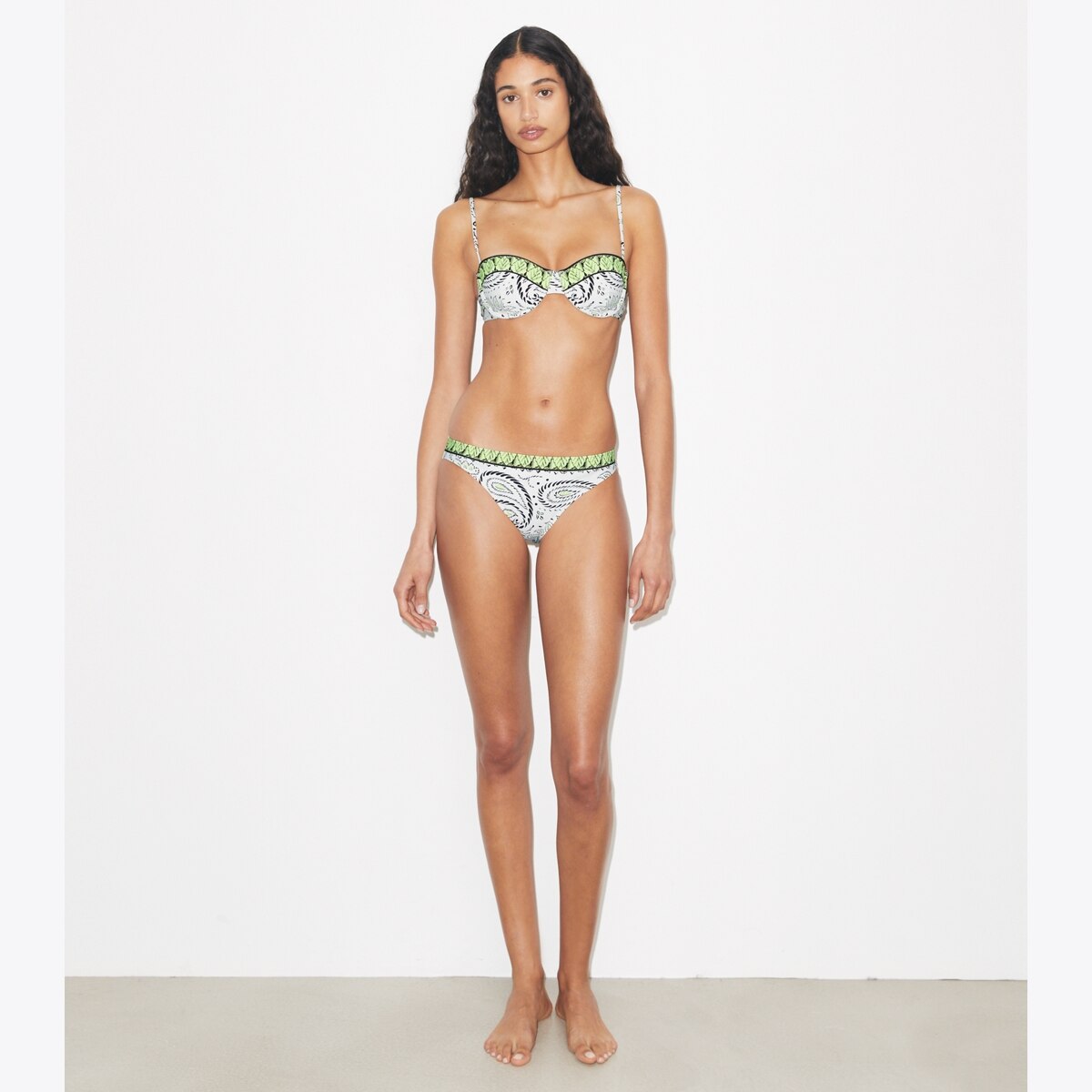 Printed Underwire Bikini Top: Women's Designer Two Pieces | Tory Burch