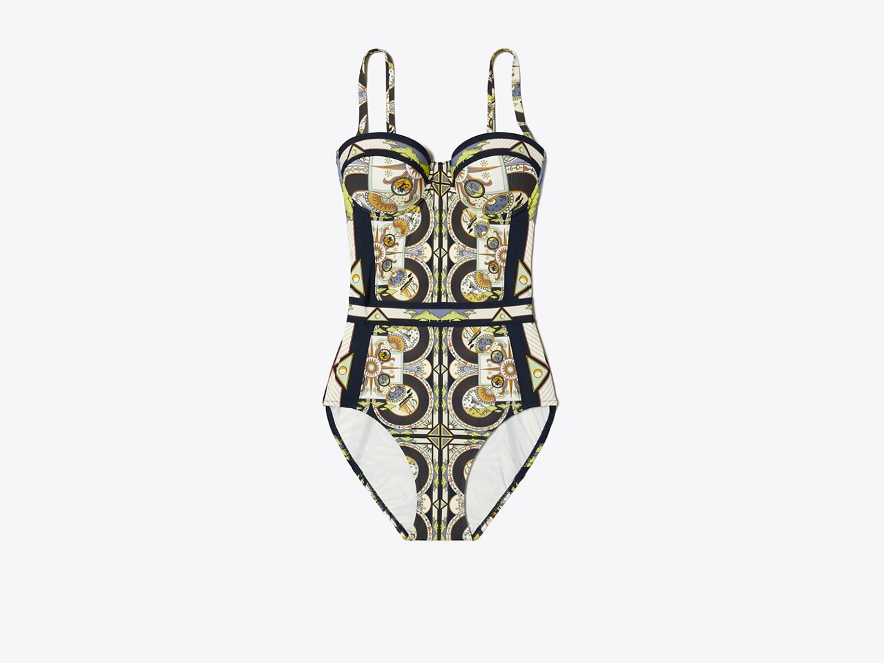 Printed Underwire One-Piece Swimsuit