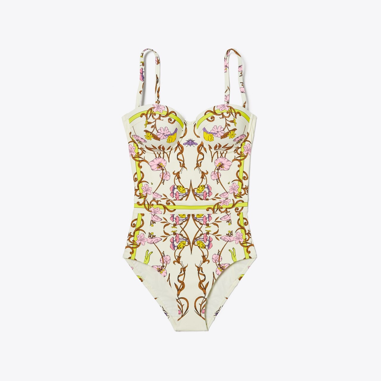 Printed Underwire One-Piece Swimsuit