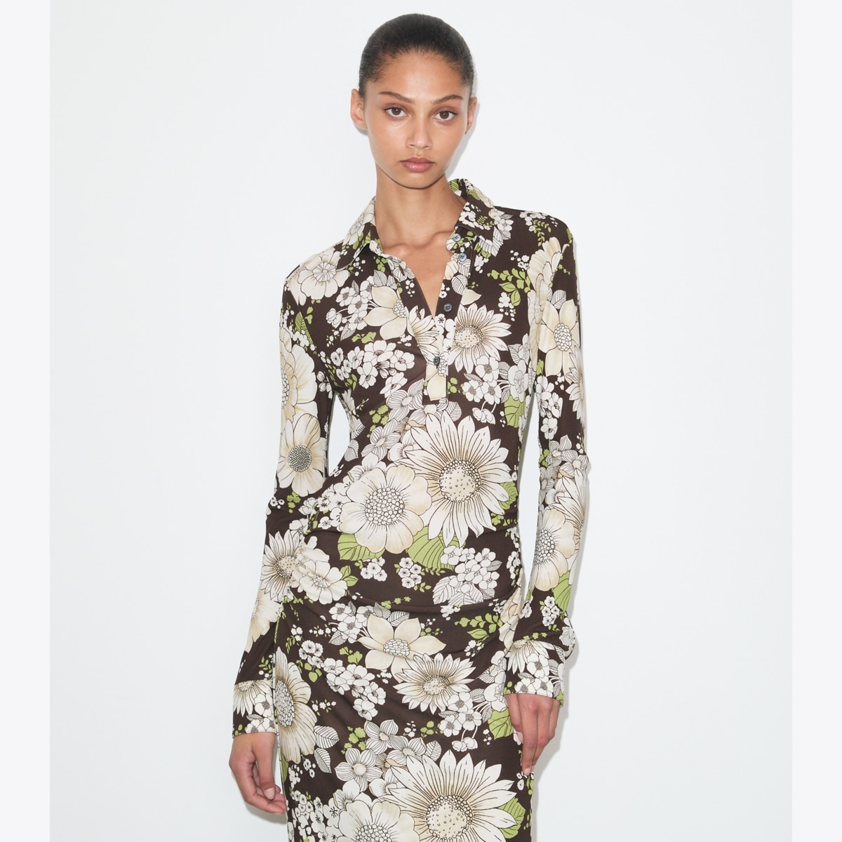 PRINTED VISCOSE DRESS - thumbnail 5
