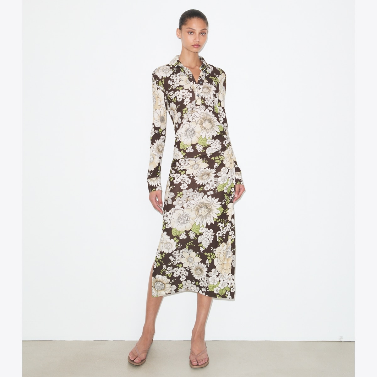 PRINTED VISCOSE DRESS - thumbnail 2
