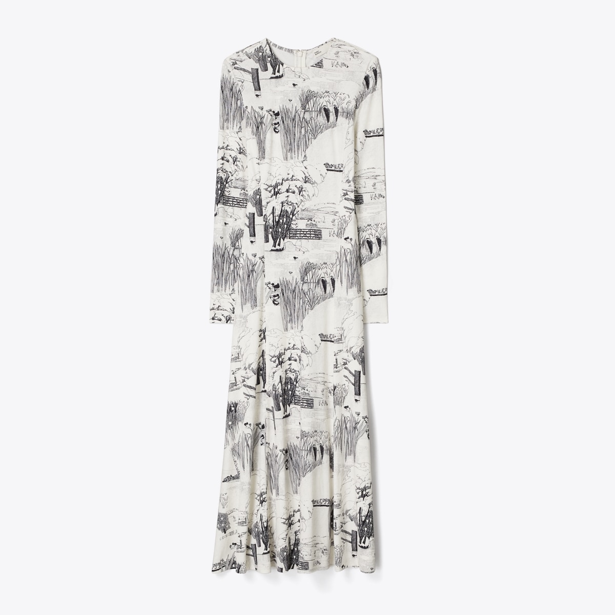 PRINTED VISCOSE JERSEY DRESS