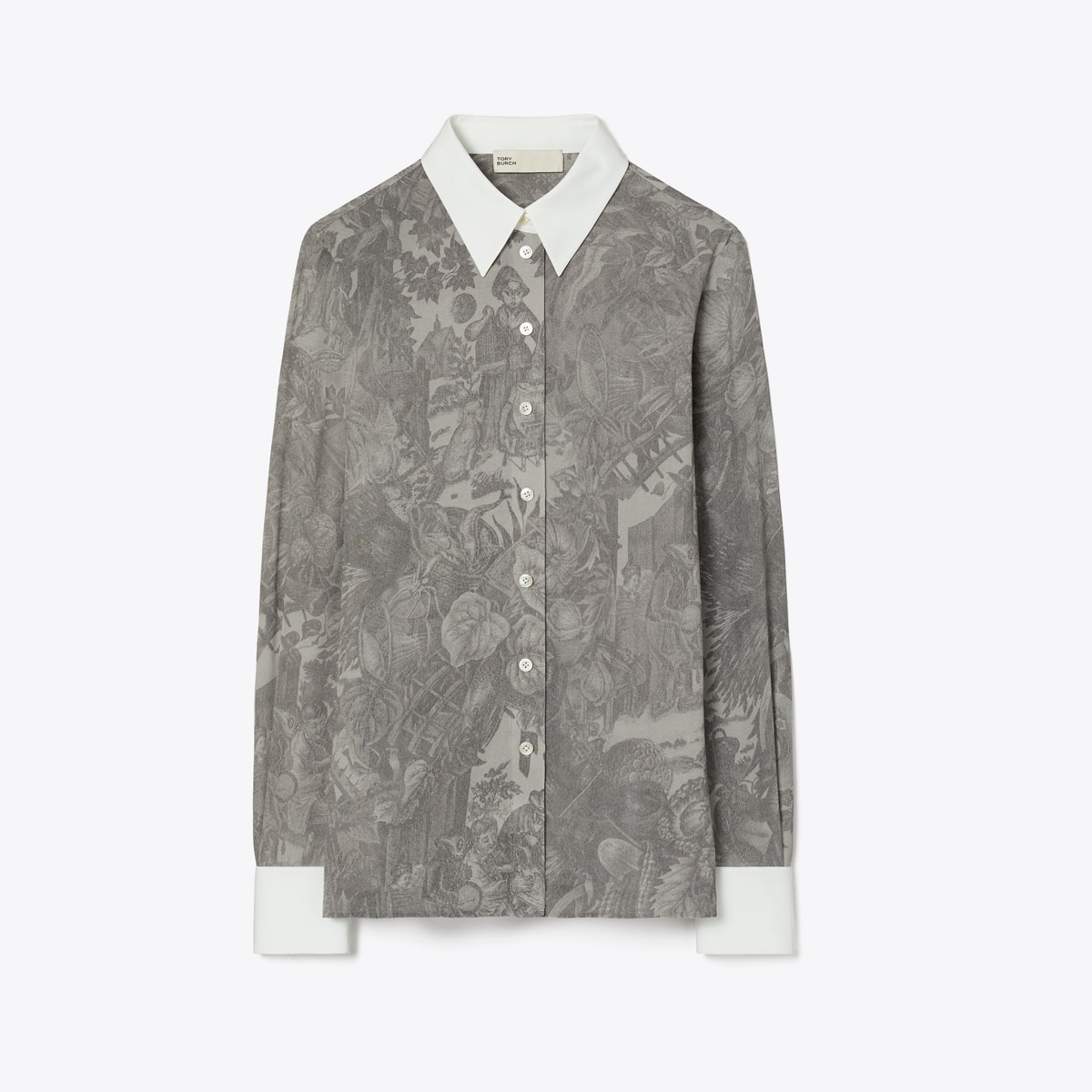 Printed Viscose Shirt: Women's Designer Tops | Tory Burch