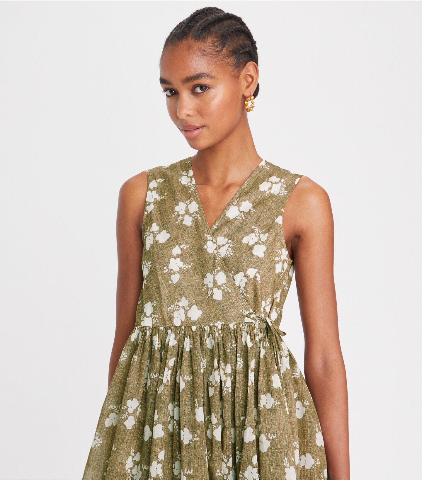Printed Wrap Dress