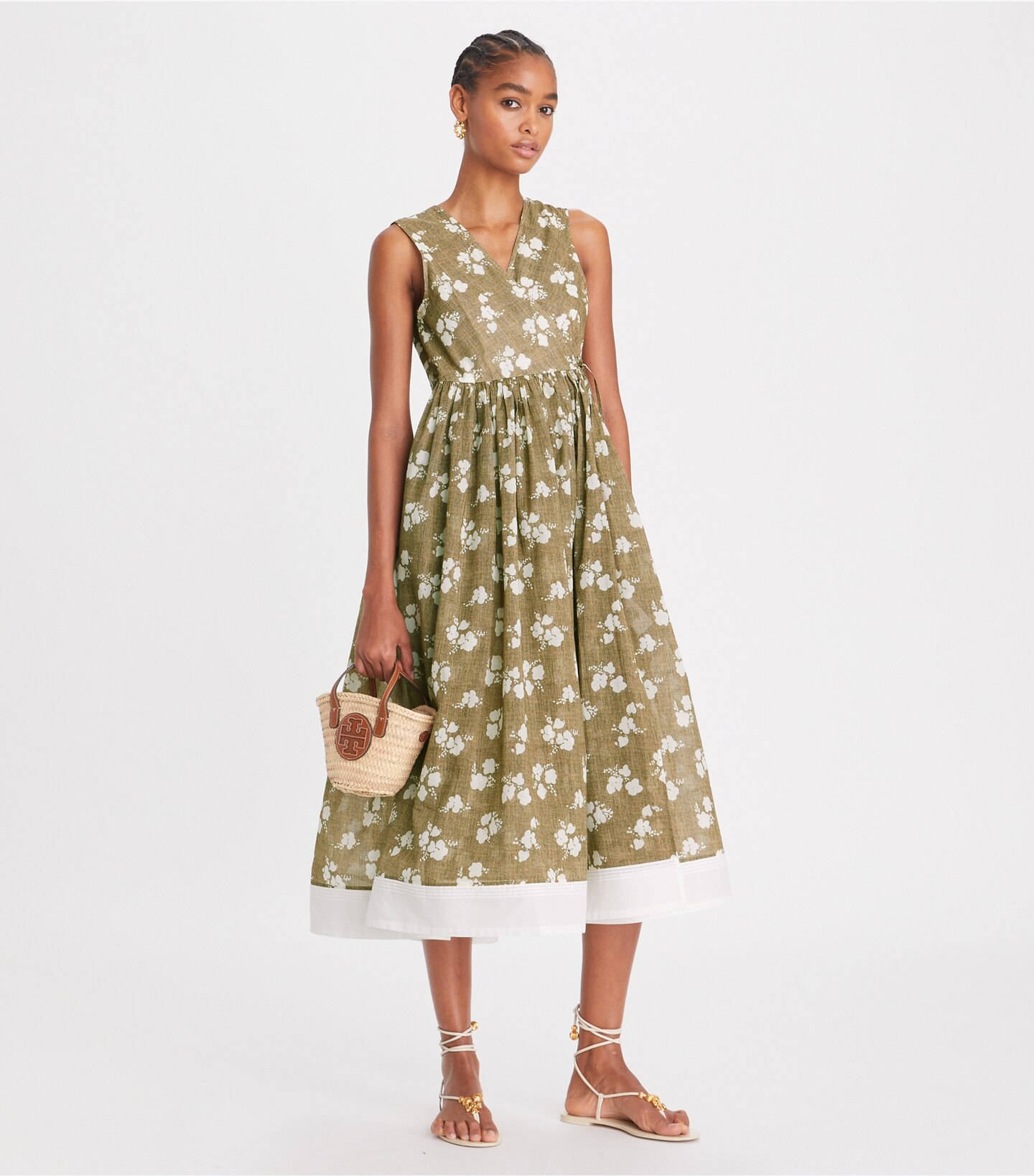 Printed Wrap Dress