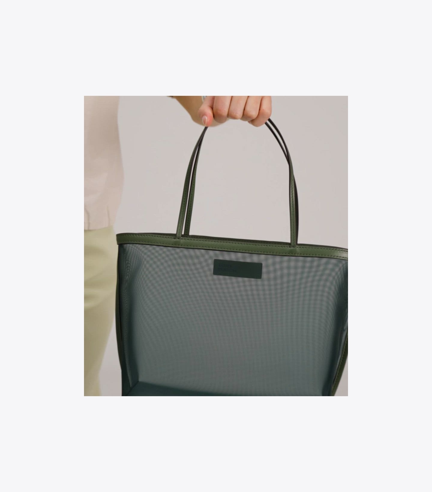 Prismatic Logo Mesh Tote