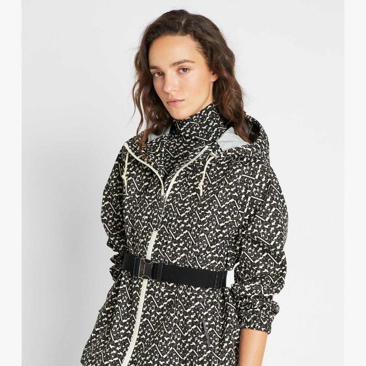 Prismatic T Monogram Hooded Anorak: Women's Designer Jackets