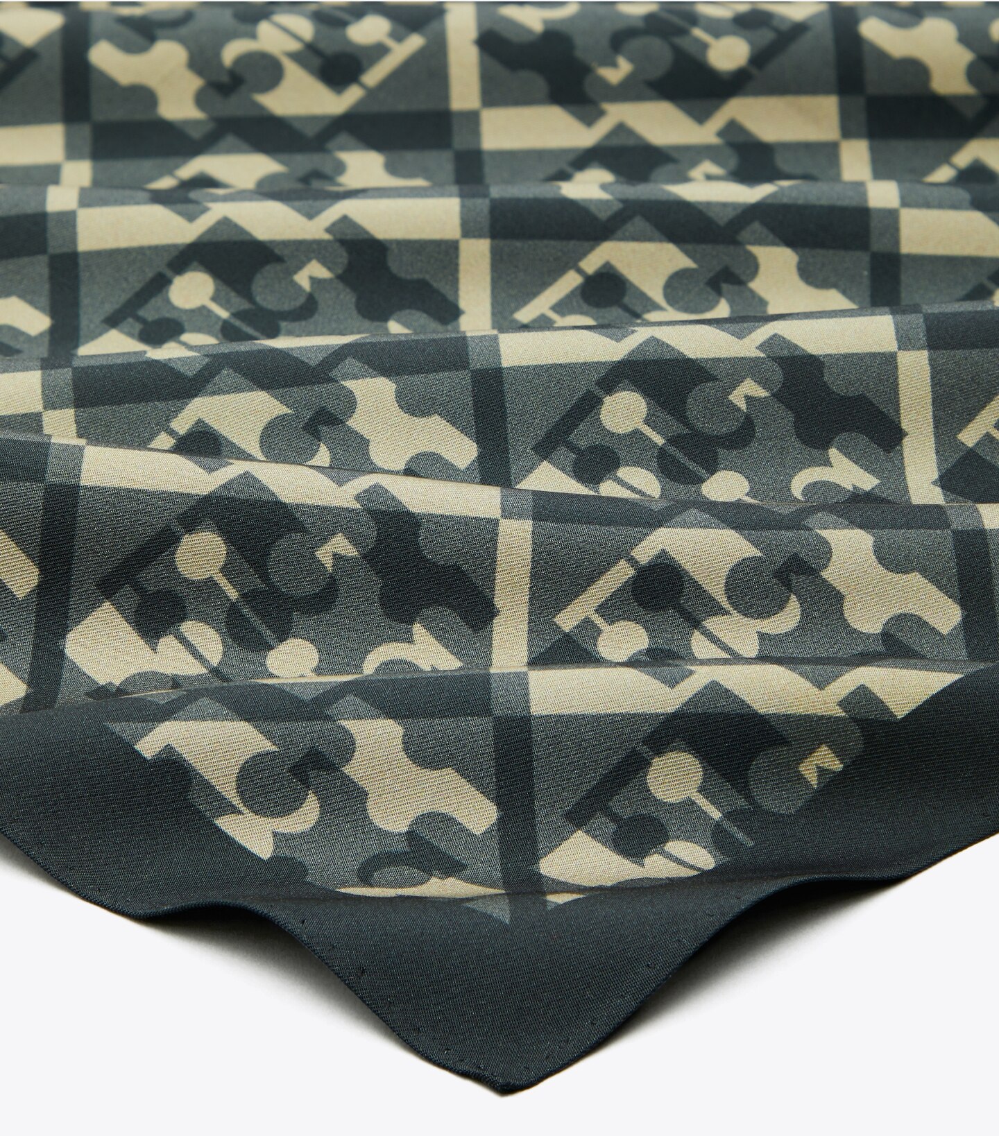 Prismatic T Monogram Silk Neckerchief