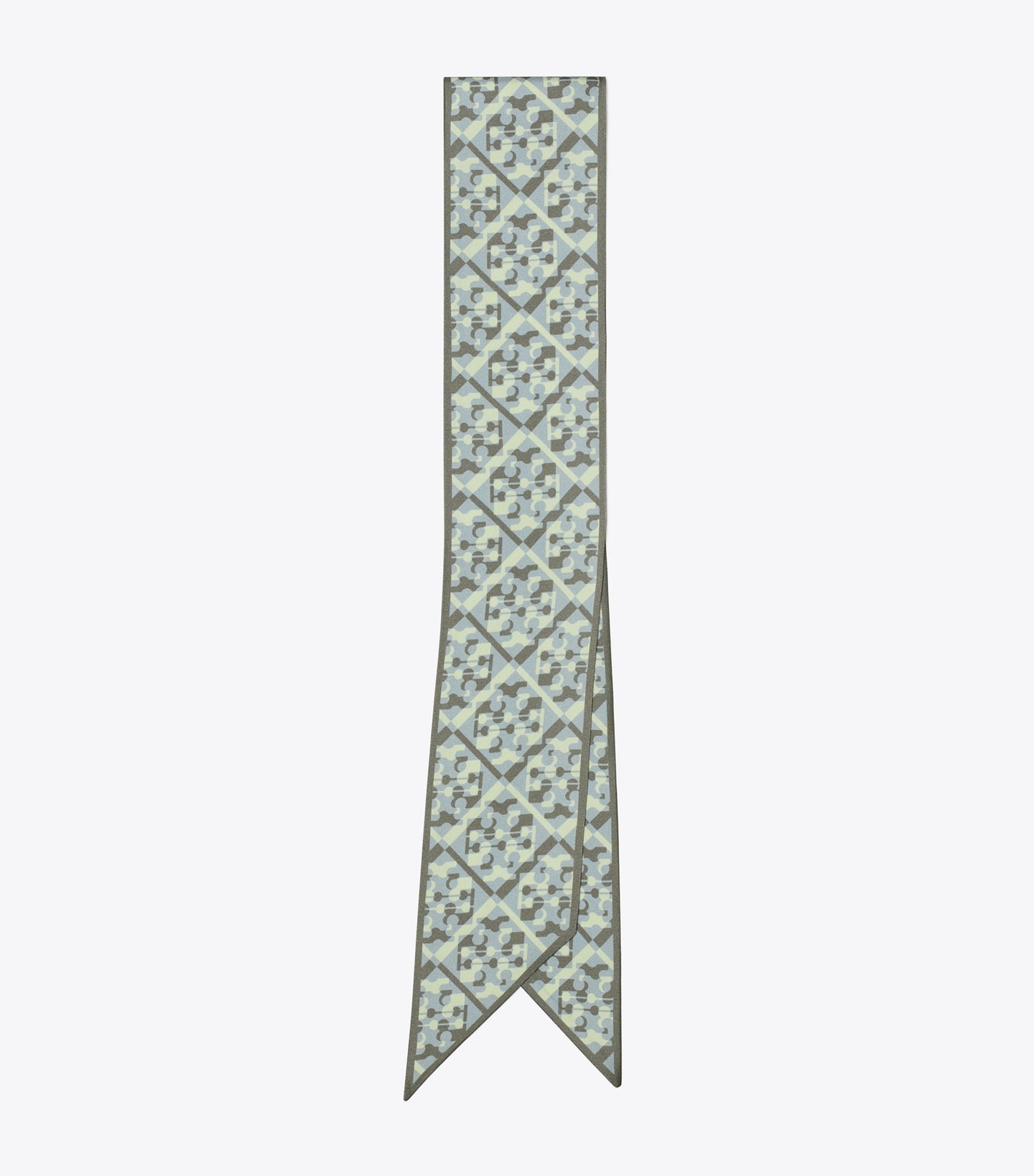 Prismatic T Monogram Silk Ribbon Tie