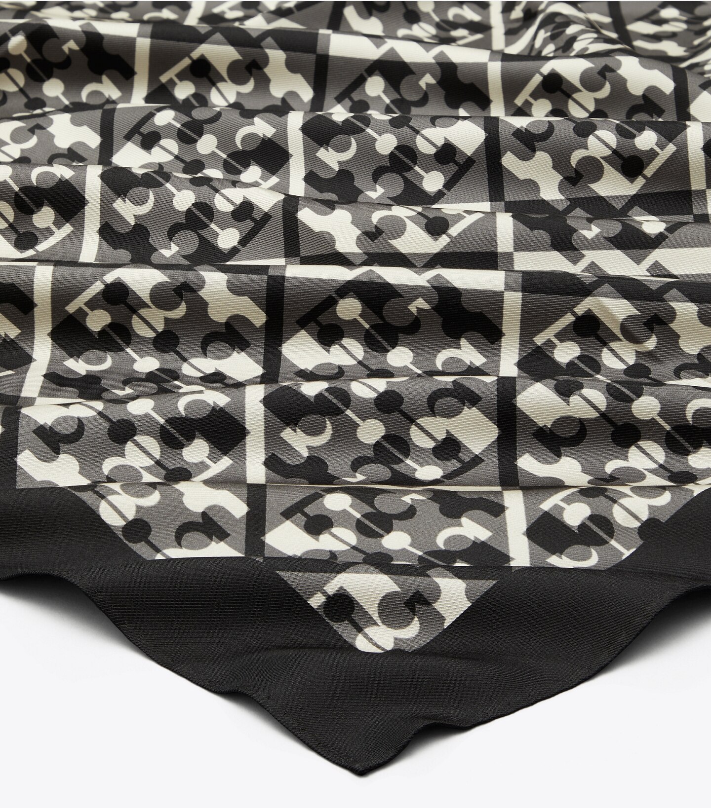 Prismatic T Monogram Silk Square Scarf