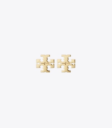 Tory Burch designer boucles d'oreilles Puces d’oreilles Icon in Tory Gold front