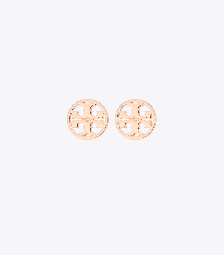 Tory Burch designer boucles d'oreilles Puces d’oreilles Icon in Rose Gold front