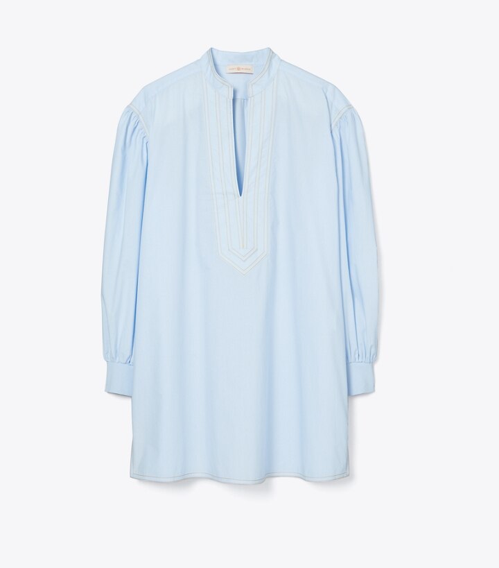 tory burch cotton puffed sleeve top