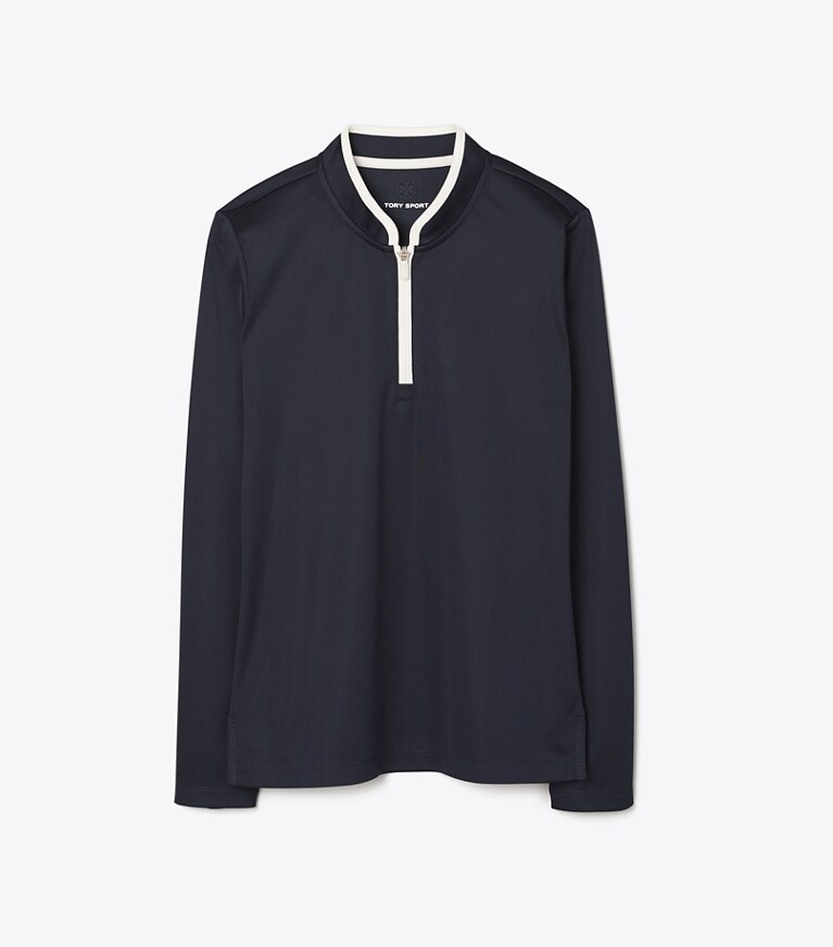 Tory Sport designer hauts Pull à demi-zip performance in Tory Navy front