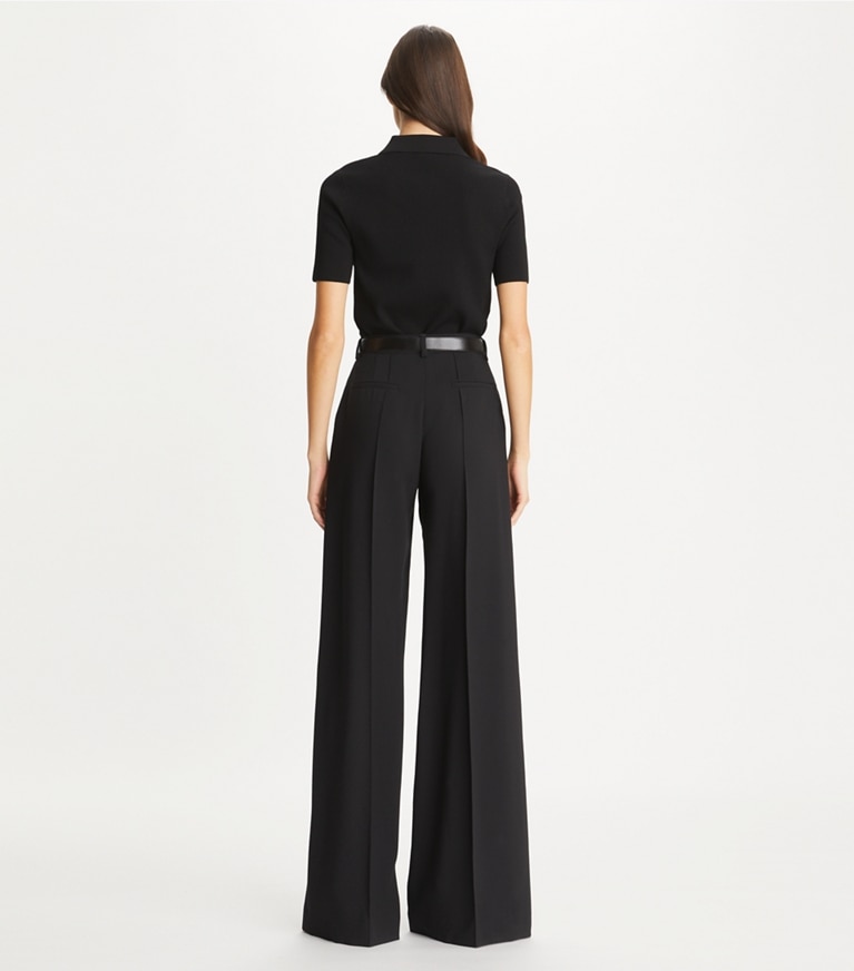 Tory Burch designer sweaters Pull ras-du-cou à col in Black front