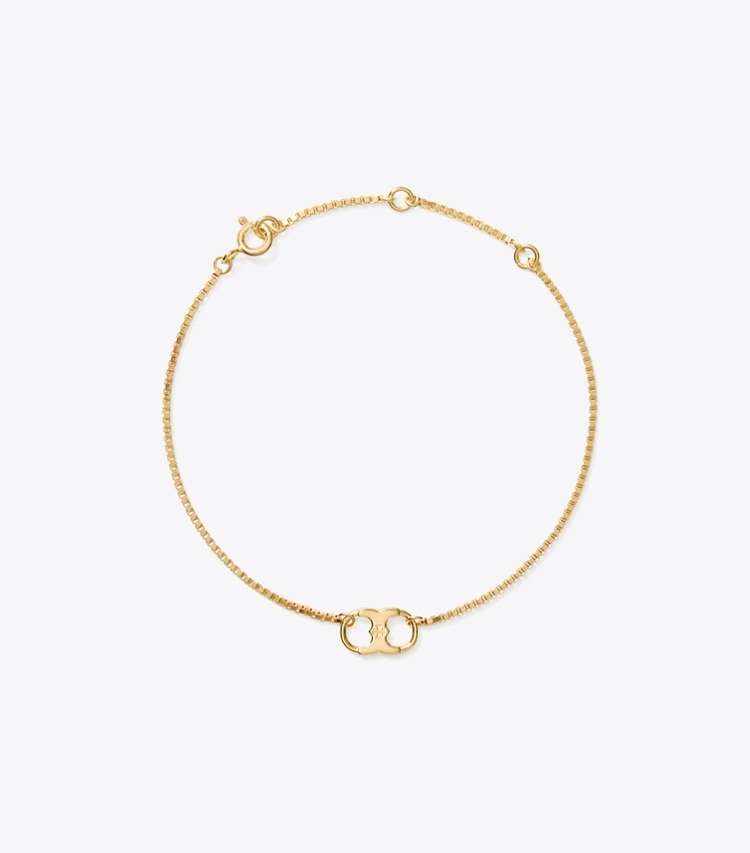 Tory Burch diseñador pulseras Pulsera de cadena Embrace Ambition en Gold frontal