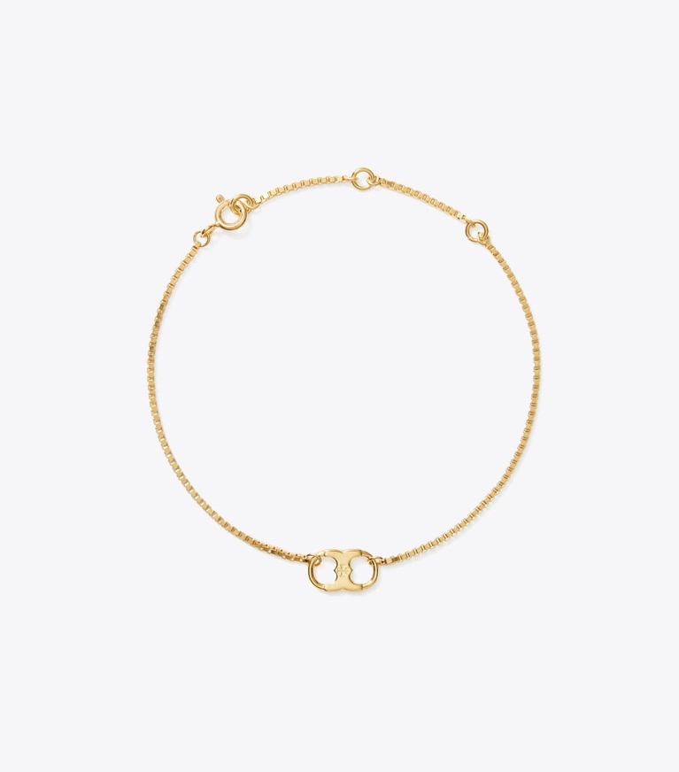 Tory Burch diseñador pulseras Pulsera de cadena Embrace Ambition en Gold frontal