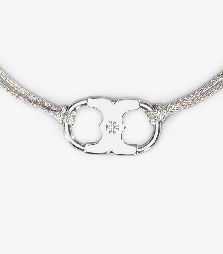 Tory Burch diseñador pulseras Pulsera Embrace Ambition en Silver/Tory Silver detalle
