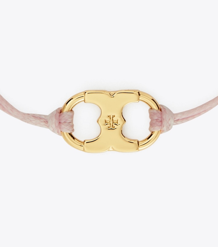 Tory Burch diseñador pulseras Pulsera Embrace Ambition en Tory Gold / Pink detalle
