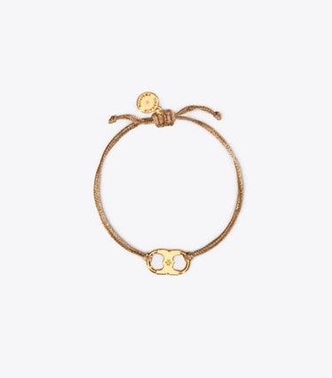 Tory Burch diseñador pulseras Pulsera Embrace Ambition en Gold/Tory Gold frente