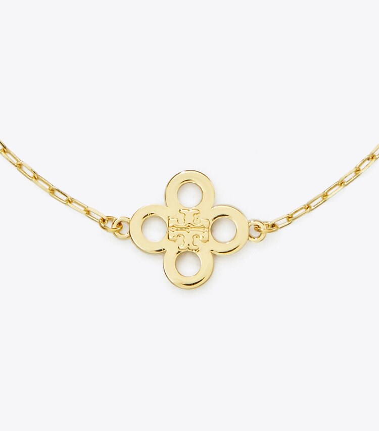 Tory Burch diseñador pulseras Pulsera Forget Me Not en Tory Gold detalle