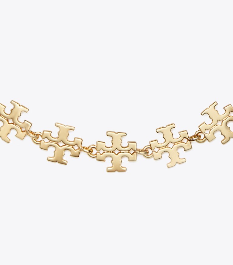 Tory Burch diseñador pulseras Pulsera Icon en Tory Gold detalle