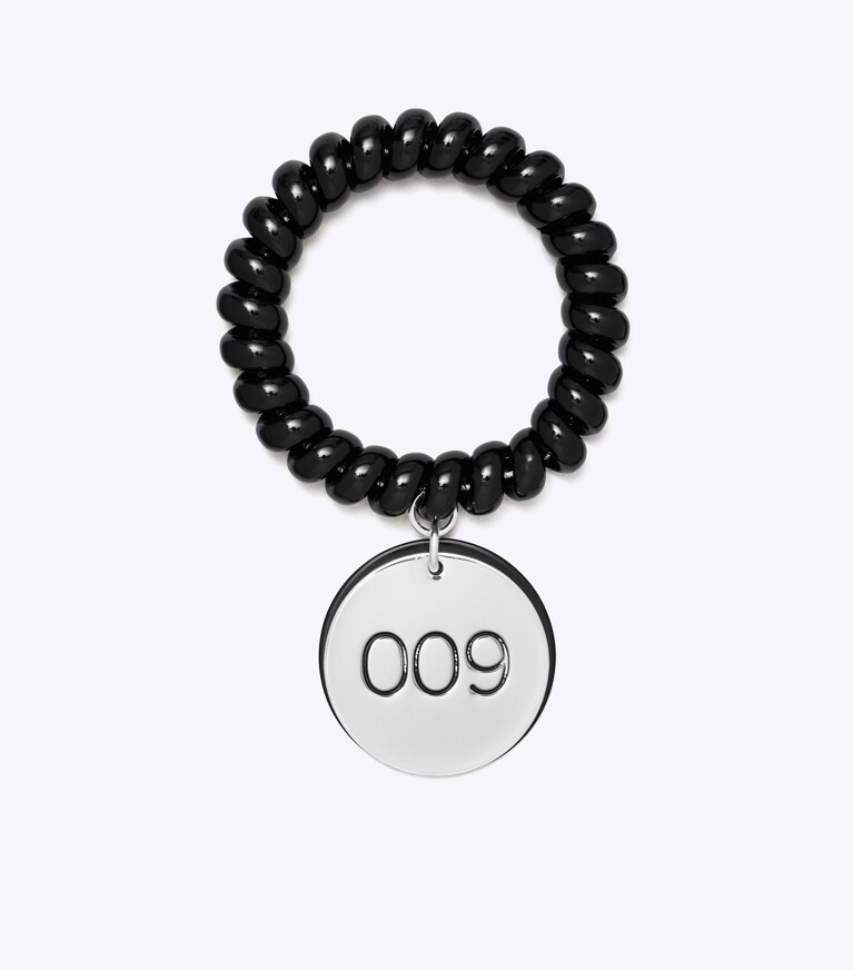 Tory Burch diseñador pulseras Pulsera Locker Room en Black frontal