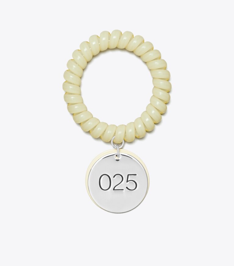 Tory Burch diseñador pulseras Pulsera Locker Room en White frente