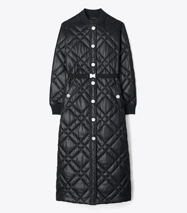 Tory Burch designer coats Quilted Loriner Jacket in Black front