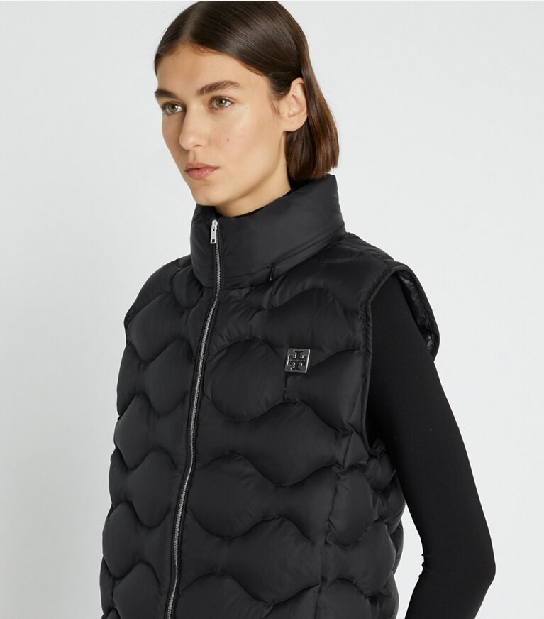 Quilted Nylon Down Vest: Women's Designer Coats | Tory Sport