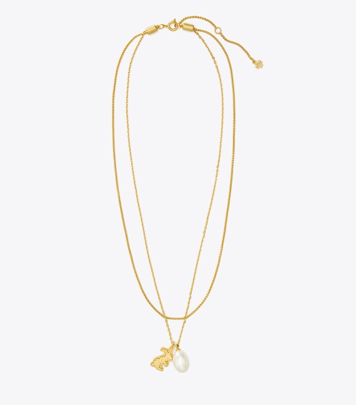 Rabbit Double-Strand Necklace: Women's Designer Necklaces | Tory Burch