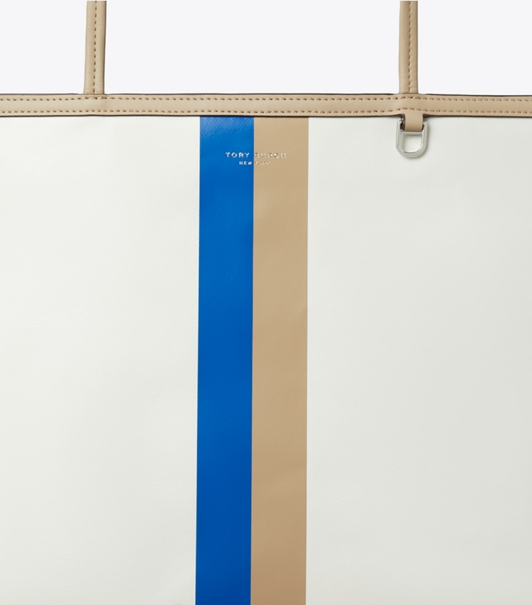 Tory Burch designer tote bags Racer Tote in Bianco detail