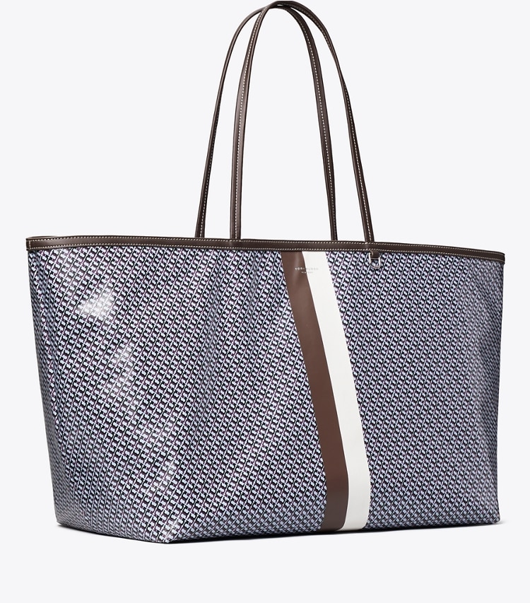Tory Burch designer tote bags Racer XL Tote in Blue angle