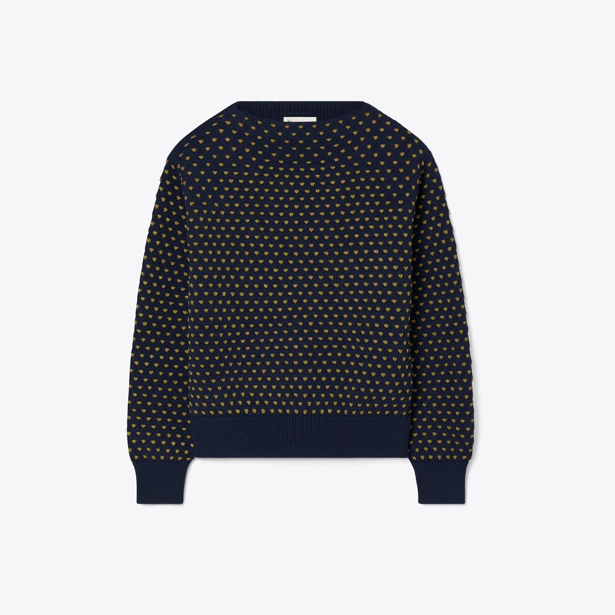 RAFFIA EMBROIDERED WOOL SWEATER