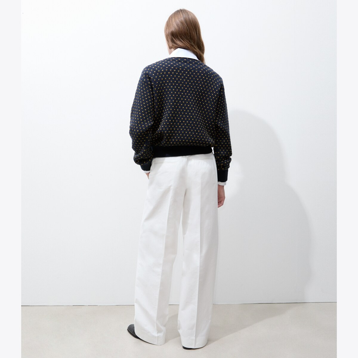 RAFFIA EMBROIDERED WOOL SWEATER - thumbnail 5